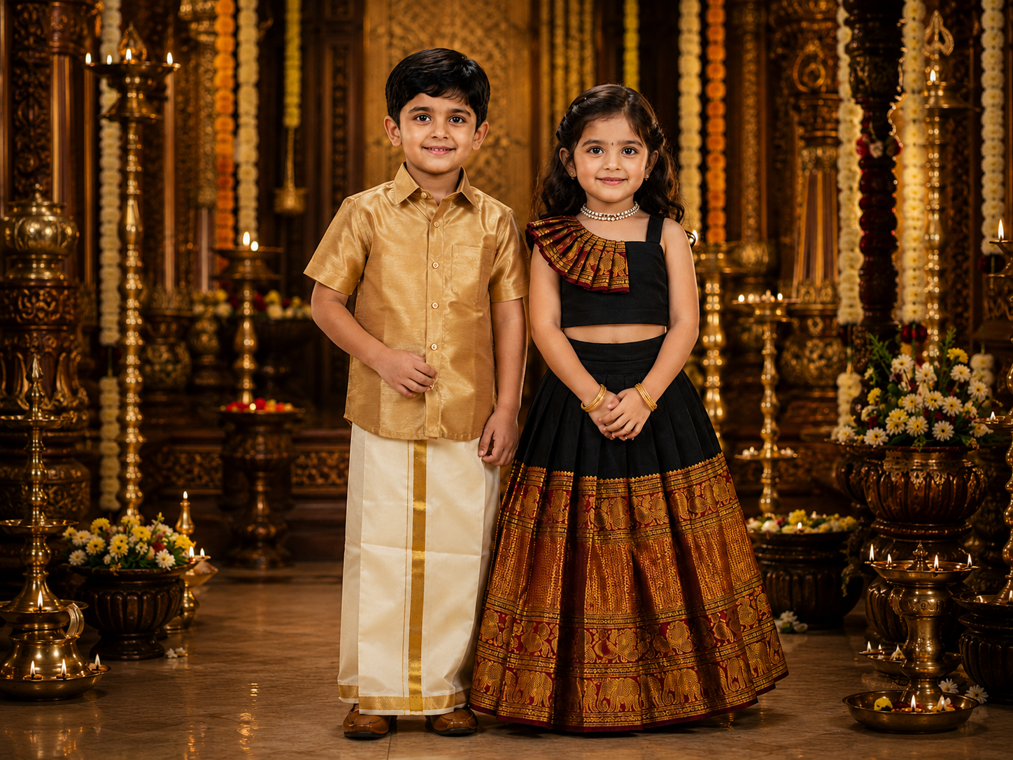 CHILDREN'S SILK SET